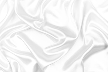 White silk texture luxurious satin for abstract background. soft focus