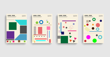 Poster - Bauhaus. Abstract website template with bauhaus for design. 