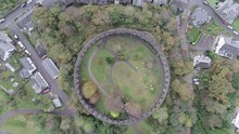 Top View Of McCaigs Tower In Oban Scotland