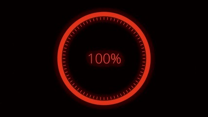 Poster - Futuristic Loading Circle Ring. Loading Transfer Download Animation. Loading animation