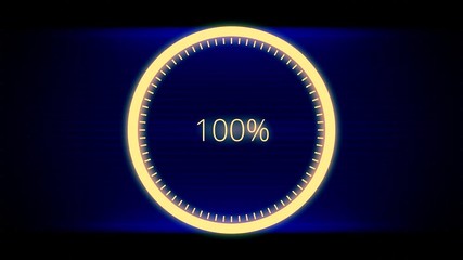 Poster - Infographics Circular Graph Animation Counting. Loading animation