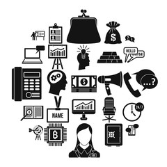 Poster - Business payment icons set. Isometric set of 25 business payment vector icons for web isolated on white background