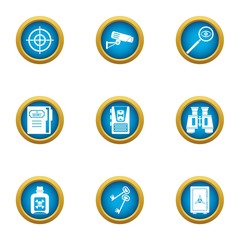 Poster - Preservation icons set. Flat set of 9 preservation vector icons for web isolated on white background