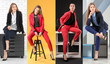 © Africa Studio - Set with young women in stylish suits