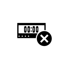 Poster - miss time icon. Element of concentration icon for mobile concept and web apps. Detailed miss time icon can be used for web and mobile