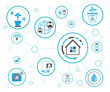 smart home and internet of things, IoT and smart technology concept