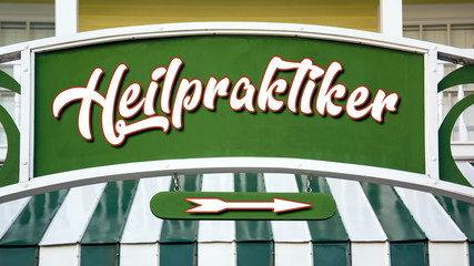 Wall Mural - Schild 333 - Heilpraktiker