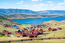 Beautiful Views Of The Tourist Centers And The Curkut Bay In August. Lake Baikal, Russia.