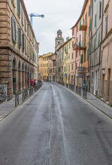 Naklejka na meble Perugia, Italy - Perugia is one of the most interesting cities in Umbria. Here in particular a view of the medieval Old Town and its narrow alleys