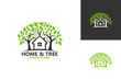 © alimmus - Home And Tree Nature Logo Template Design Vector, Emblem, Design Concept, Creative Symbol, Icon