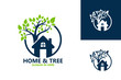 © alimmus - Home And Tree Nature Logo Template Design Vector, Emblem, Design Concept, Creative Symbol, Icon