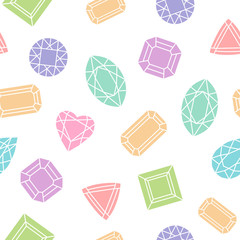 Sticker - Gemstone shape pattern