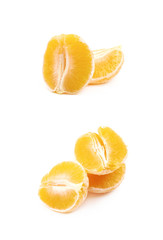 Poster - Peeled orange isolated