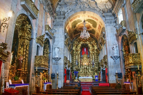 Inside Carmo Church in Porto, Portugal
