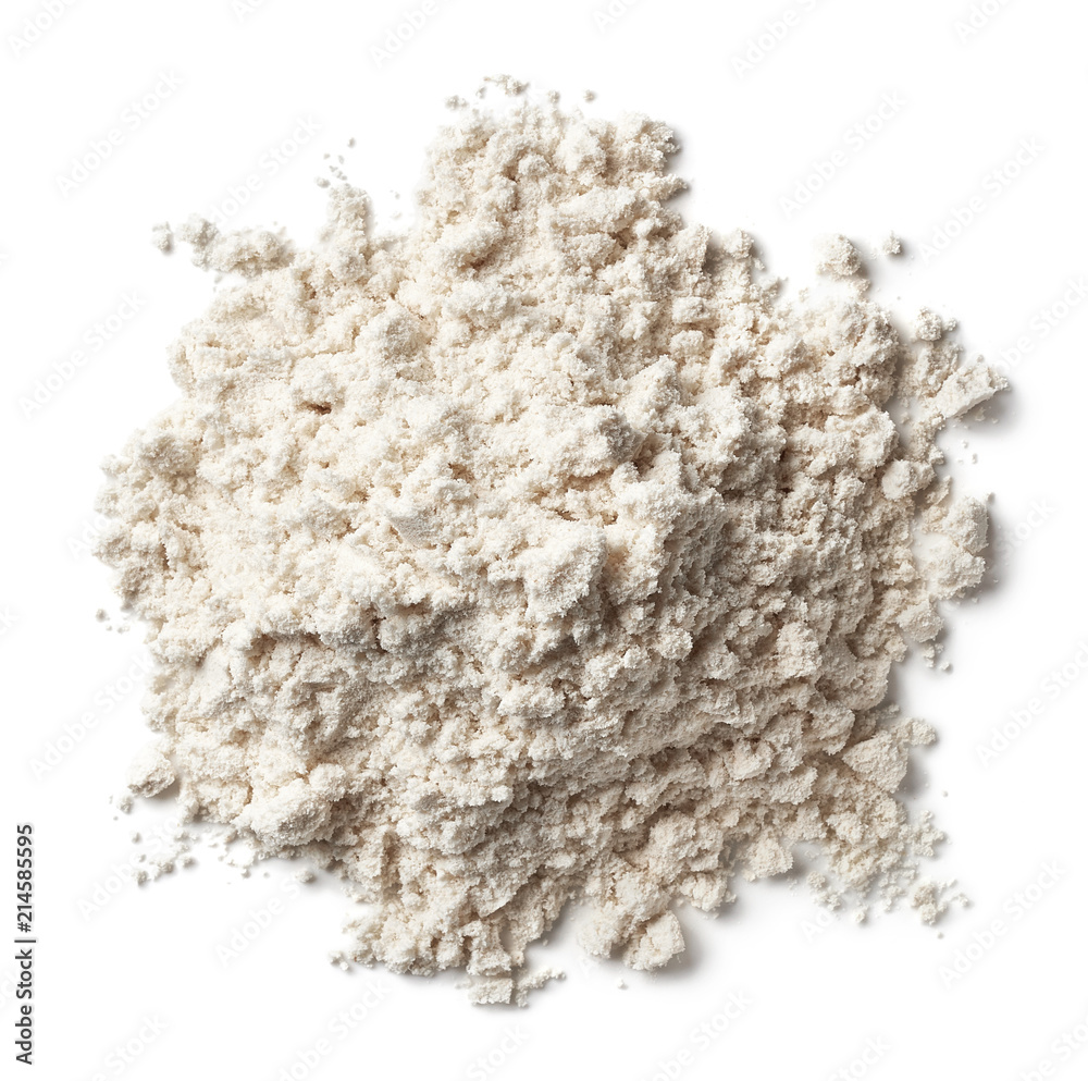 Heap of vanilla protein powder - obrazy, fototapety, plakaty 