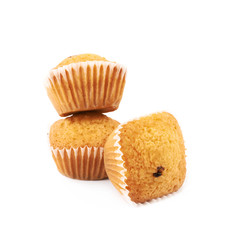 Poster - Chocolate corn muffin isolated