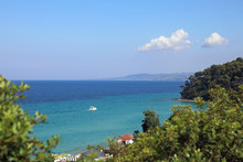 Mediterranean Landscape With Sea View In Greece