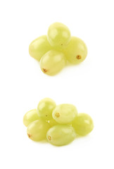 Sticker - Pile of white grapes isolated