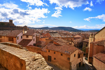 Wall Mural - Mora de Rubielos village in Teruel Spain