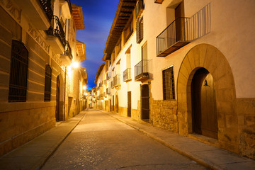 Wall Mural - Rubielos de Mora village in Teruel Spain