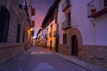 Wall Mural - Rubielos de Mora village in Teruel Spain