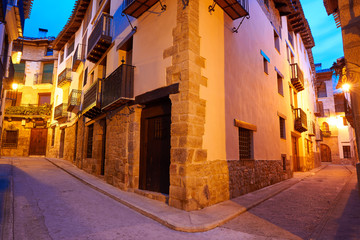 Wall Mural - Rubielos de Mora village in Teruel Spain