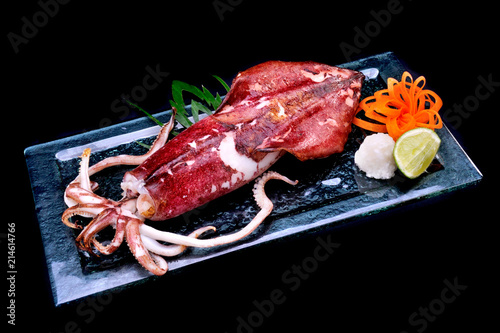 Japanese Grilled Squid In Glass Plate Buy This Stock Photo And Explore Similar Images At Adobe Stock Adobe Stock