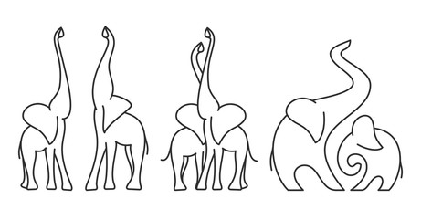 Logo template of elephant