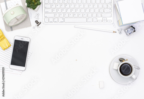 Download White Vintage Home Office Desk Mobile Design Hero Header Background Stock Photo Adobe Stock
