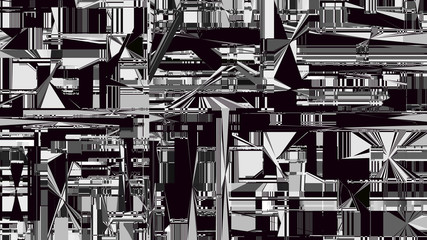Fototapete - Glitch background. Computer screen error. Digital design concept. Pixel noise. HDTV no signal. Video game glitch. Television fail. Data decay. Technical problem grunge wallpaper.