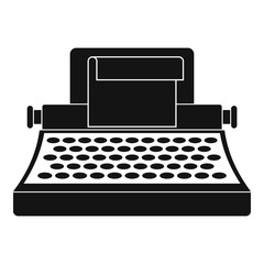 Poster - Retro typewriter icon. Simple illustration of retro typewriter vector icon for web design isolated on white background