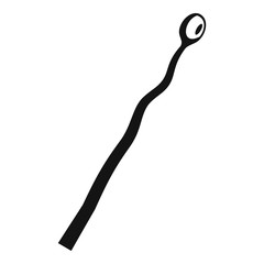 Poster - Burned match icon. Simple illustration of burned match vector icon for web design isolated on white background