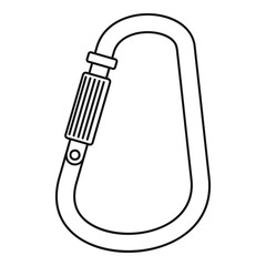 Poster - carabine icon. outline illustration of carabine vector icon for web design isolated on white backgro