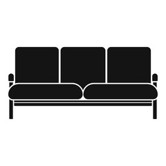 Poster - Retro sofa icon. Simple illustration of retro sofa vector icon for web design isolated on white background