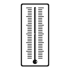 Poster - outdoor thermometer icon. simple illustration of outdoor thermometer vector icon for web design isol