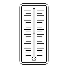 Poster - outdoor thermometer icon. outline illustration of outdoor thermometer vector icon for web design iso