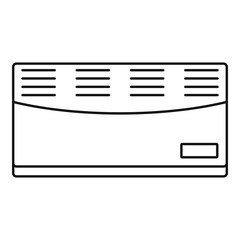 Sticker - Convector icon. Outline illustration of convector vector icon for web design isolated on white background