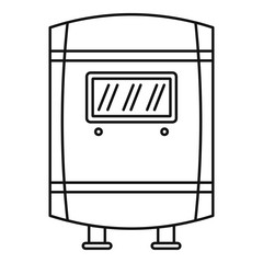 Poster - Gas boiler icon. Outline illustration of gas boiler vector icon for web design isolated on white background