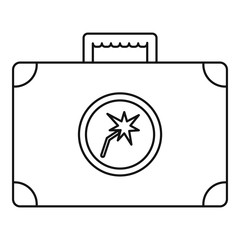 Poster - Welding bag icon. Outline illustration of welding bag vector icon for web design isolated on white background