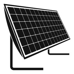 Wall Mural - Battery solar panel icon. Simple illustration of battery solar panel vector icon for web design isolated on white background