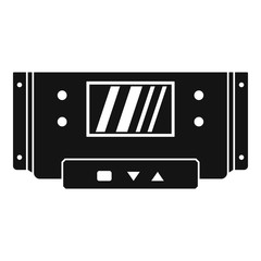 Poster - digital panel icon. simple illustration of digital panel vector icon for web design isolated on whit