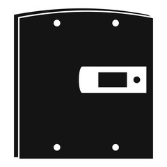 Poster - Electric door icon. Simple illustration of electric door vector icon for web design isolated on white background