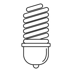 Poster - light bulb icon. outline illustration of light bulb vector icon for web design isolated on white bac