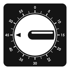 Poster - Timer clock icon. Simple illustration of timer clock vector icon for web design isolated on white background