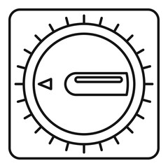 Poster - Timer clock icon. Outline illustration of timer clock vector icon for web design isolated on white background