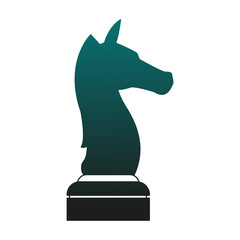 Poster - Horse chess piece vector illustration graphic design