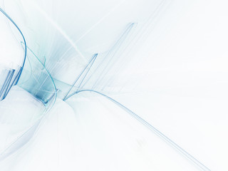 Poster - Abstract blue and white background texture. Dynamic lines and halftone effects pattern. Detailed fractal graphics. Science and technology concept.