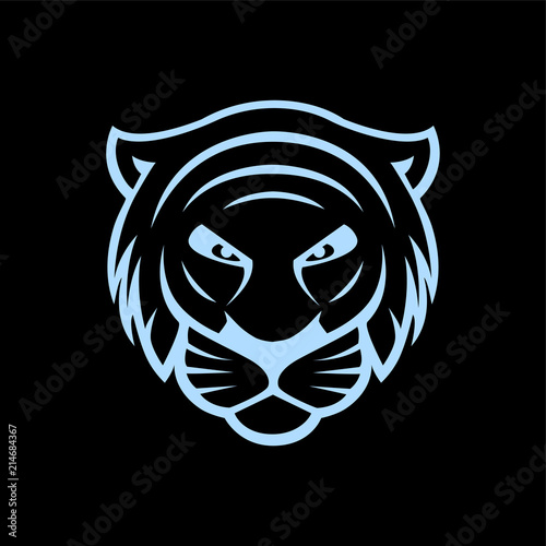 Fotografie, Obraz tiger head logo vector element. animal logo template