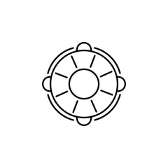 Poster - Lifebuoy dusk style icon. Element of travel icon for mobile concept and web apps. Thin line Lifebuoy dusk style icon can be used for web and mobile