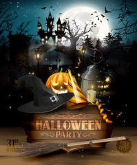 Halloween party background